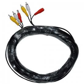 CABLE ALARGADOR RCA AUDIO / VIDEO + ALIMENTACION 10 M