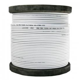BOBINA DE CABLE BLANCO MICROCOAXIAL 100 M