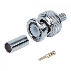 CONECTOR BNC MACHO PARA CRIMPAR RG59