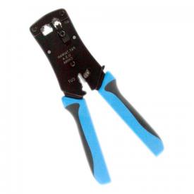 HERRAMIENTA CRIMPADORA PROFESIONAL ALTA CALIDAD CONECTORES: RJ-45, RJ-11, RJ-12 CUCHILLA CORTADORA